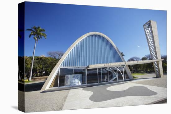 Church of St. Francis of Assisi, Pampulha Lake, Pampulha, Belo Horizonte, Minas Gerais, Brazil-Ian Trower-Premier Image Canvas