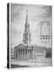 Church of St Martin-In-The-Fields, Westminster, London, C1730-null-Premier Image Canvas