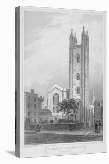 Church of St Mary Aldermary, City of London, 1839-John Le Keux-Premier Image Canvas