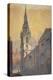 Church of St Mary Le Bow from Bow Churchyard, City of London, C1815-William Pearson-Premier Image Canvas