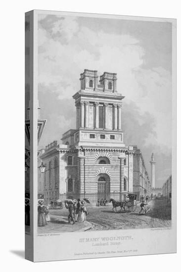 Church of St Mary Woolnoth, City of London, 1838-John Le Keux-Premier Image Canvas