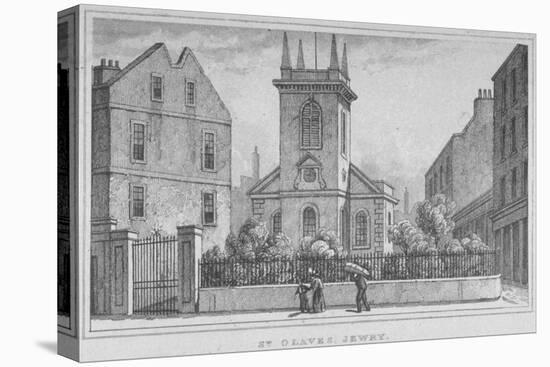 Church of St Olave Jewry, from Ironmonger Lane, City of London, 1830-null-Premier Image Canvas