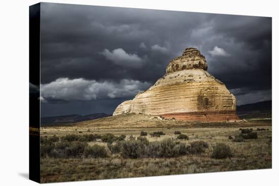 Church Rock, Sandstone Formation In Monticello, Utah. Painted With Light During A Desert Storm-Dan Holz-Premier Image Canvas