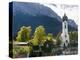 Church St. Johannes der Taufer (John the Baptist), Mount Zugspitze in the background-Martin Zwick-Premier Image Canvas