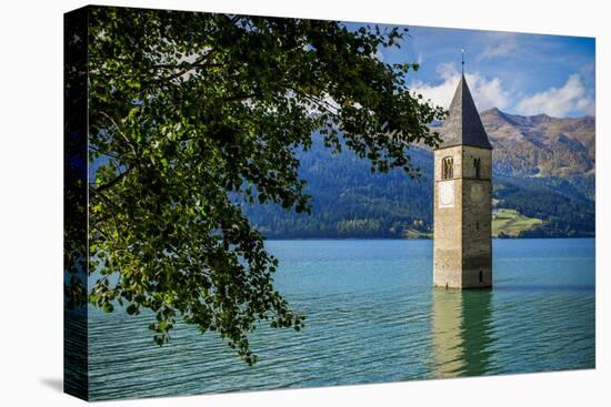 Church Steeple, 'Reschensee' (Lake Reschen), Comune of Graun, South Tyrol-Frina-Premier Image Canvas