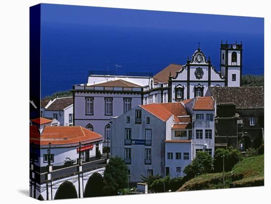 Church Tower Dominates the Town of Nordeste on the Island of Sao Miguel, Azores-William Gray-Premier Image Canvas