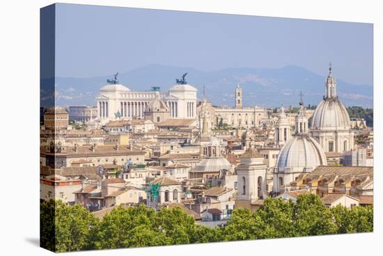 Churches and Domes of the Rome Skyline Showing Victor Emmanuel Ii Monument in the Distance, Rome-Neale Clark-Premier Image Canvas