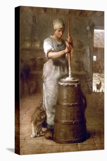 Churning Butter, 1866-1868-Jean-François Millet-Premier Image Canvas