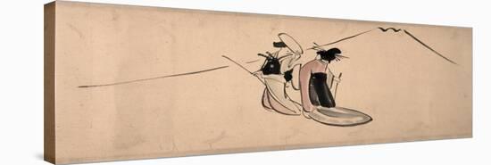 Chûshingura ('Treasury of the Forty-Seven Loyal Retainers'), a Handscroll Painting-Chushingura-Stretched Canvas