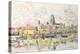 Ciboure, Saint-Jean-De-Luz, 1920 (W/C over Chalk on Paper Laid Down on Board)-Paul Signac-Premier Image Canvas