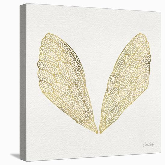 Cicada Wings in Gold Ink-Cat Coquillette-Premier Image Canvas