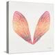 Cicada Wings in Red Ombre Ink-Cat Coquillette-Premier Image Canvas