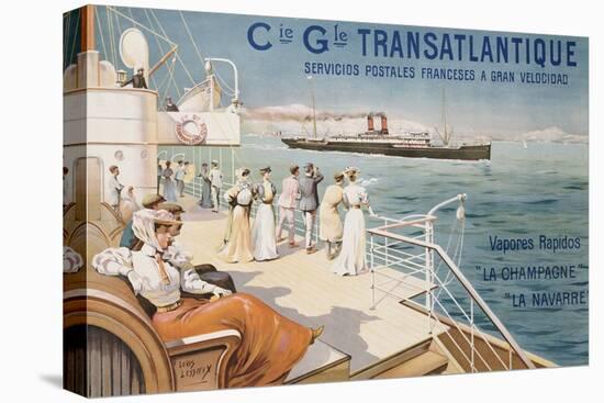 Cie. Gle. Transatlantique, circa 1910-Louis Lessieux-Premier Image Canvas