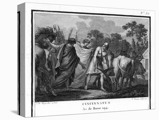 Cincinnatus is Called from the Plow to Serve as Consul-Augustyn Mirys-Premier Image Canvas