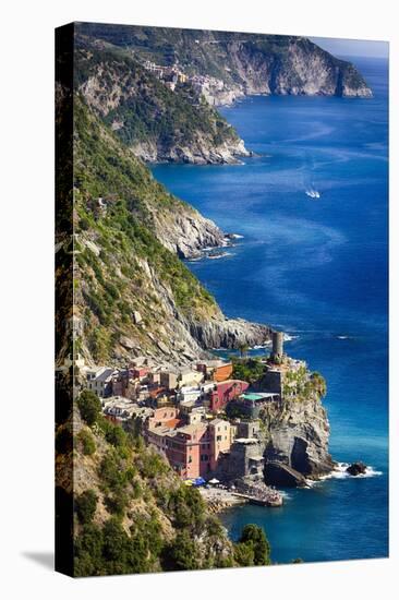 Cinque Terre Towns on the Cliffs, Italy-George Oze-Premier Image Canvas