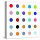 Circle Five Multicolor-Karl Langdon-Stretched Canvas