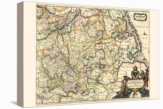 Circle Of Westphalia, Or Lower Germany-Willem Janszoon Blaeu-Stretched Canvas