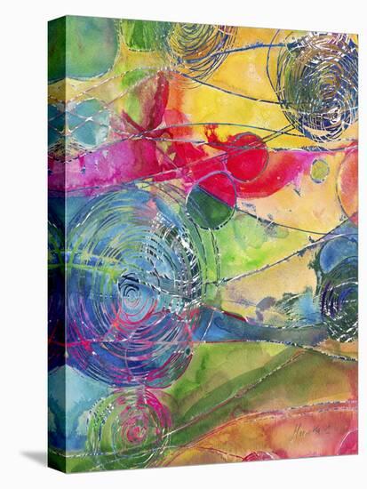Circles And Waves 1-Marietta Cohen Art and Design-Premier Image Canvas