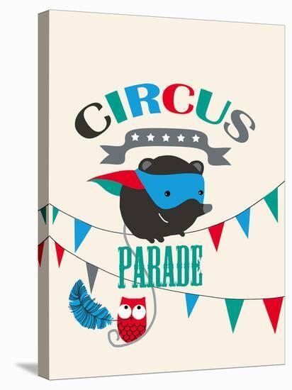 Circus Parade II-Laure Girardin-Vissian-Stretched Canvas