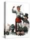 "Circus Strongman", June 3,1916-Norman Rockwell-Premier Image Canvas