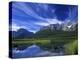 Cirrus Clouds Over Waterfowl Lake, Banff National Park, Alberta, Canada-Janis Miglavs-Premier Image Canvas