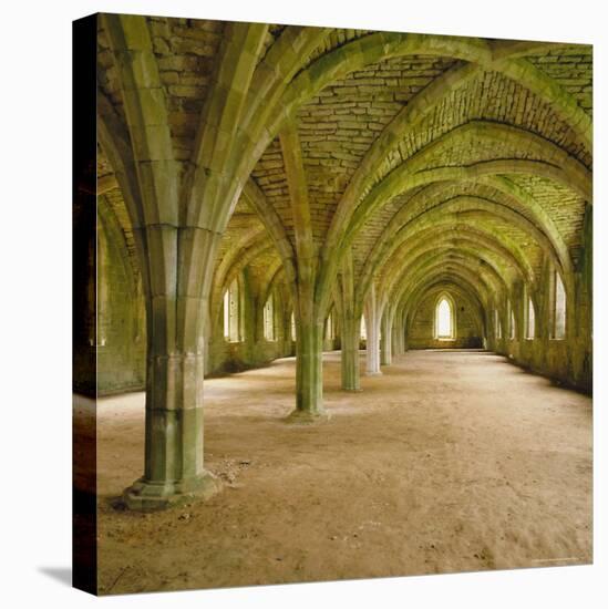 Cistercian Refectory, Fountains Abbey, Yorkshire, England-Michael Jenner-Premier Image Canvas