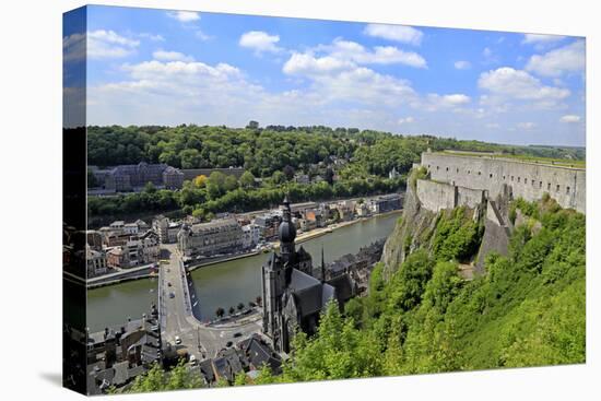 Citadel of Dinant on Meuse River, Dinant, Province of Namur, Wallonia, Belgium, Europe-Hans-Peter Merten-Premier Image Canvas