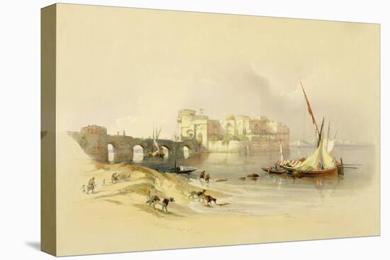 Citadel of Sidon, 1839, Plate 76 from Volume II of The Holy Land, Engraved by Louis Haghe-David Roberts-Premier Image Canvas