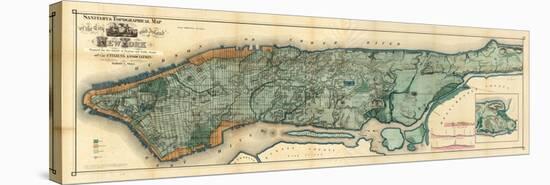 City And Island Of Ny 1865-Vintage Lavoie-Premier Image Canvas