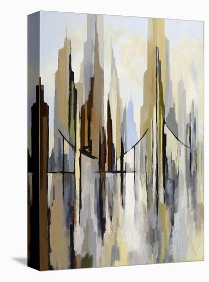 City Bridge (left)-Gregory Lang-Stretched Canvas