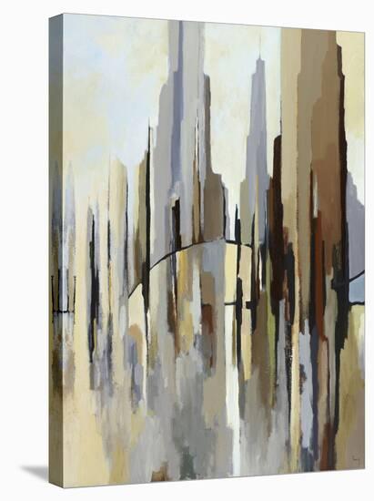 City Bridge (right)-Gregory Lang-Stretched Canvas
