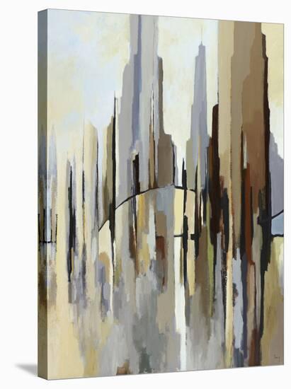 City Bridge (right)-Gregory Lang-Stretched Canvas