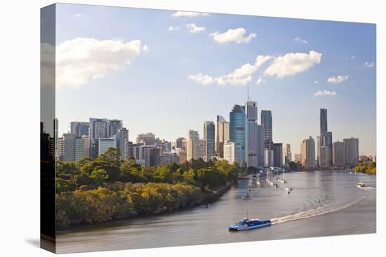 City Center and Central Business District Skyline, Brisbane, Australia-Peter Adams-Premier Image Canvas