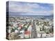 City Centre and Faxafloi Bay from Hallgrimskirkja, Reykjavik, Iceland, Polar Regions-Neale Clarke-Premier Image Canvas