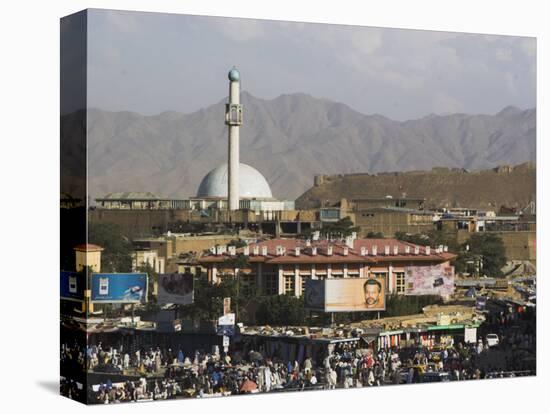 City Centre and Walls of Bala Hissar, Kabul, Afghanistan-Jane Sweeney-Premier Image Canvas