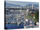 City Centre Seen Across Marina in Granville Basin, Vancouver, British Columbia, Canada-Anthony Waltham-Premier Image Canvas