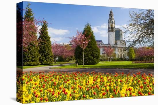 City Hall, Alexandra Gardens, Cathays Park, Cardiff, Wales, United Kingdom, Europe-Billy Stock-Premier Image Canvas