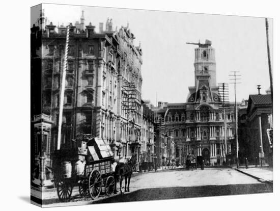 City Hall Construction, Philadelphia, Pennsylvania-null-Stretched Canvas