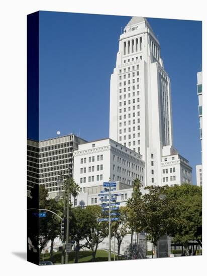 City Hall, Downtown, Los Angeles, California, USA-Ethel Davies-Premier Image Canvas