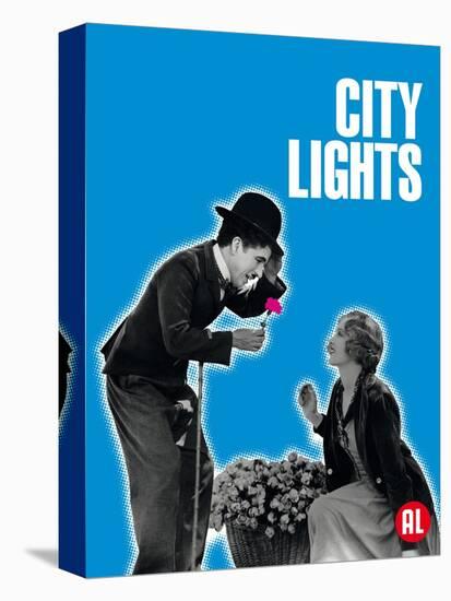 City Lights, Belgian Movie Poster, 1931-null-Stretched Canvas