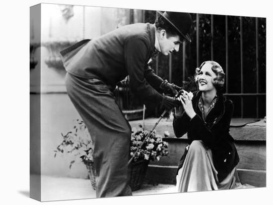 City Lights, Charlie Chaplin, Virginia Cherrill, 1931-null-Stretched Canvas