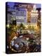 City Lights from Above Pioneer Courthouse Square in Downtown Portland, Oregon, USA-Janis Miglavs-Premier Image Canvas