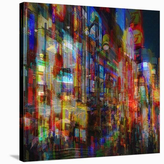 City Lights II-Jean-François Dupuis-Stretched Canvas