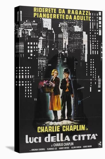 City Lights, Italian Movie Poster, 1931-null-Stretched Canvas