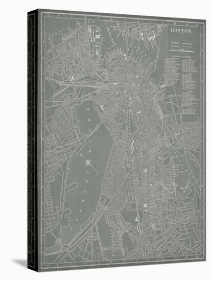City Map of Boston-Vision Studio-Stretched Canvas