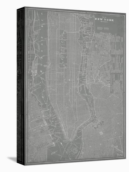 City Map of New York-Vision Studio-Stretched Canvas