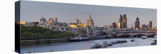 City of London, High Rises, St. Paul's Cathedral, the Thames, London, England, Great Britain-Rainer Mirau-Premier Image Canvas