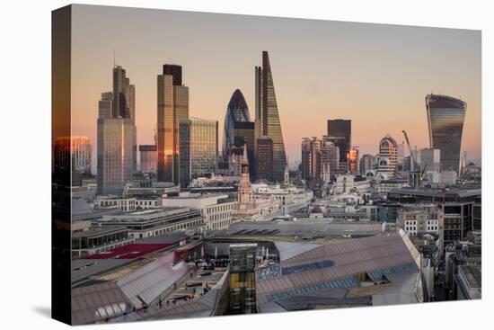 City of London skyline from St. Pauls Cathedral, London, England, United Kingdom, Europe-Charles Bowman-Premier Image Canvas