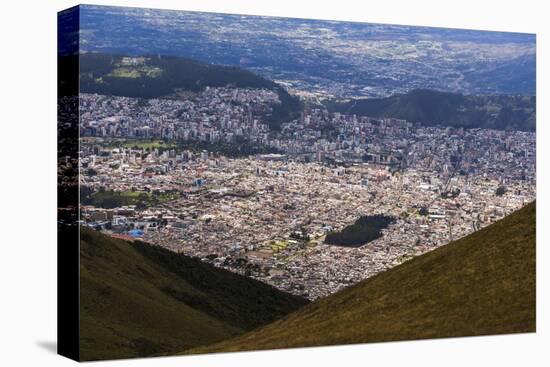 City of Quito Seen from the Pichincha Volcano, Quito, Ecuador, South America-Matthew Williams-Ellis-Premier Image Canvas