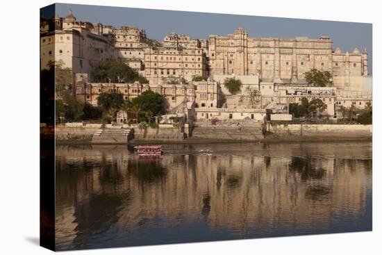 City Palace Museum in Udaipur Seen from Lake Pichola, Udaipur, Rajasthan, India, Asia-Martin Child-Premier Image Canvas